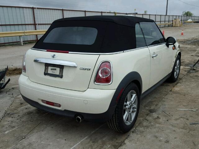 WMWZN3C57BT133712 - 2011 MINI COOPER WHITE photo 4