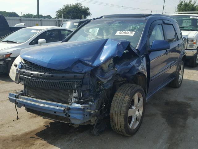 2CNDL937696233919 - 2009 CHEVROLET EQUINOX SP BLUE photo 2