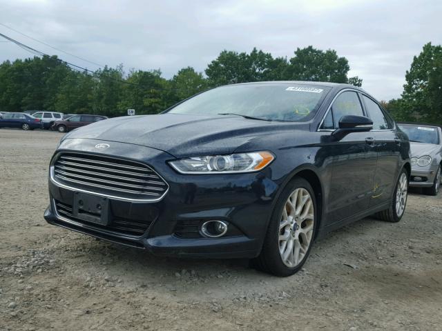 3FA6P0D95ER197310 - 2014 FORD FUSION BLACK photo 2