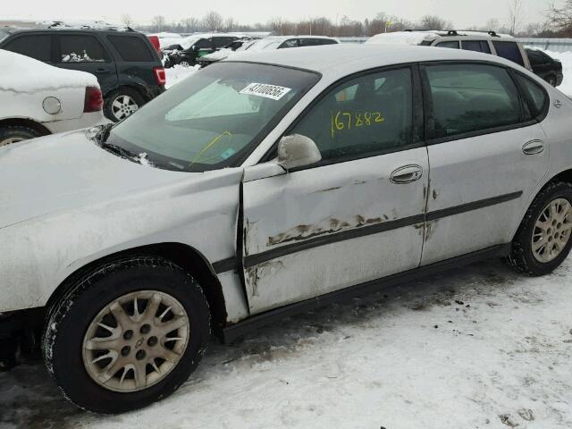 2G1WF52E949212527 - 2004 CHEVROLET IMPALA SILVER photo 9