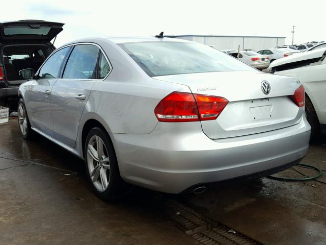 1VWBN7A34EC072723 - 2014 VOLKSWAGEN PASSAT SE SILVER photo 3