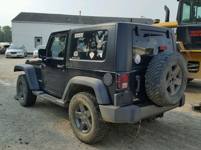 1J4AA2D13AL203345 - 2010 JEEP WRANGLER S BLACK photo 3