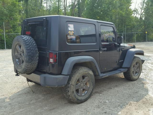 1J4AA2D13AL203345 - 2010 JEEP WRANGLER S BLACK photo 4