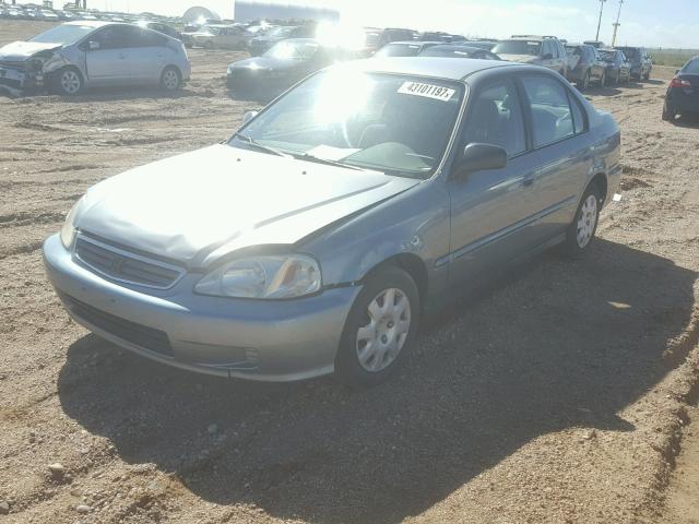 2HGEJ6618YH513656 - 2000 HONDA CIVIC BASE BLUE photo 2