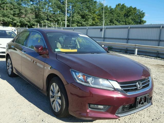 1HGCR3F83EA010588 - 2014 HONDA ACCORD RED photo 1