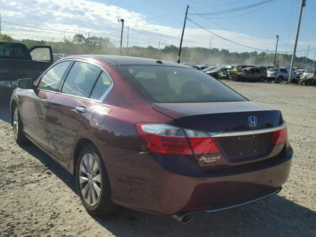 1HGCR3F83EA010588 - 2014 HONDA ACCORD RED photo 3