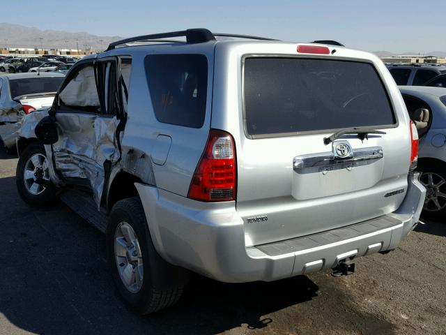 JTEZU14R578083359 - 2007 TOYOTA 4RUNNER SR SILVER photo 3