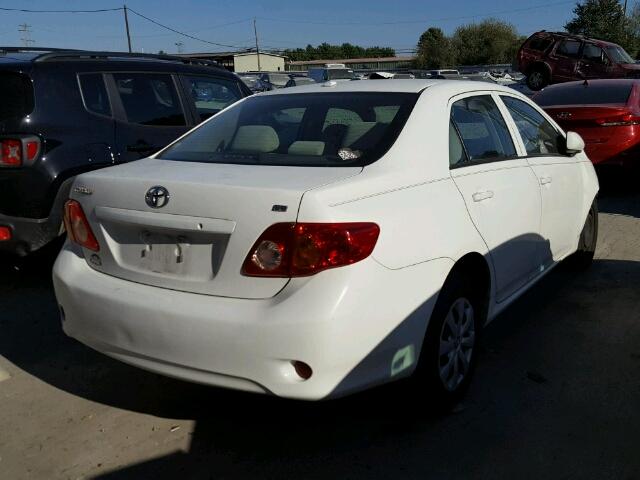 2T1BU40E89C151686 - 2009 TOYOTA COROLLA BA WHITE photo 4