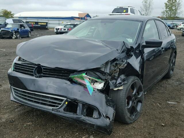 3VW2K7AJ2EM443528 - 2014 VOLKSWAGEN JETTA BASE 黑色 照片 2