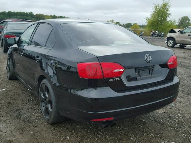 3VW2K7AJ2EM443528 - 2014 VOLKSWAGEN JETTA BASE 黑色 照片 3