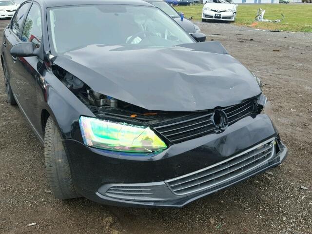 3VW2K7AJ2EM443528 - 2014 VOLKSWAGEN JETTA BASE 黑色 照片 9