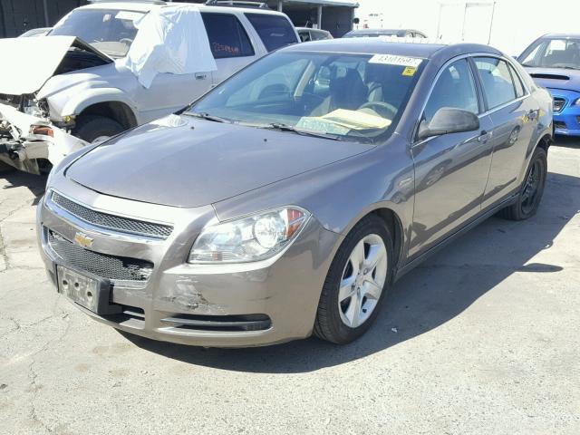 1G1ZB5E1XBF117951 - 2011 CHEVROLET MALIBU LS BROWN photo 2