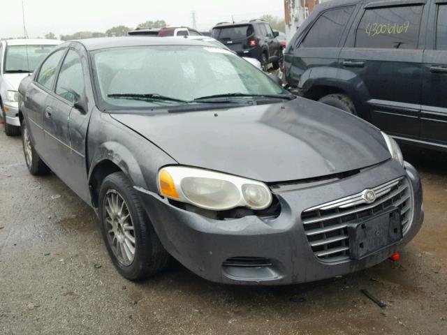 1C3EL46X54N364405 - 2004 CHRYSLER SEBRING LX GRAY photo 1