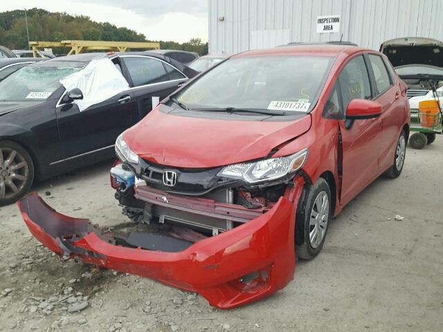 JHMGK5H57GX018842 - 2016 HONDA FIT RED photo 2