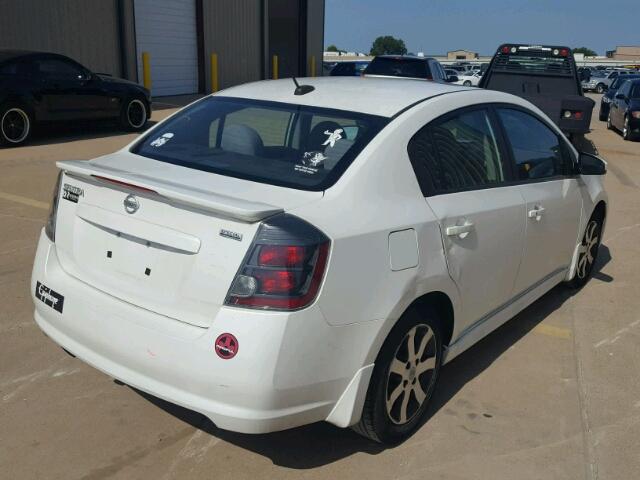 3N1AB6AP9BL727692 - 2011 NISSAN SENTRA 2.0 WHITE photo 4