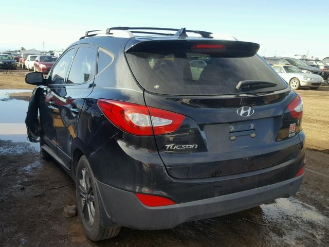 KM8JUCAGXEU939691 - 2014 HYUNDAI TUCSON BLACK photo 3