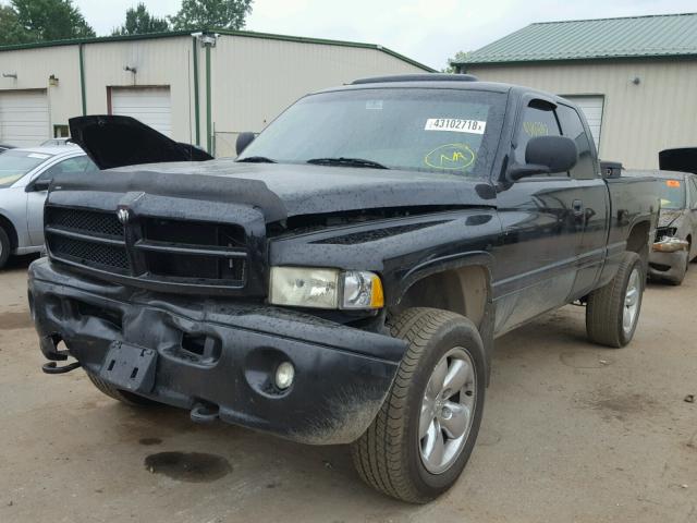 3B7HF13Z81G752950 - 2001 DODGE RAM 1500 BLACK photo 2