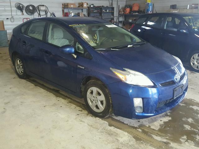 JTDKN3DU4A0013392 - 2010 TOYOTA PRIUS BLUE photo 1