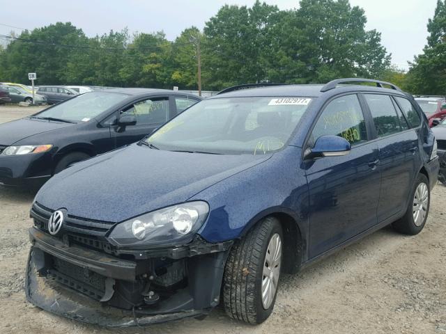 3VWPP7AJXCM704375 - 2012 VOLKSWAGEN JETTA S 蓝色 照片 2