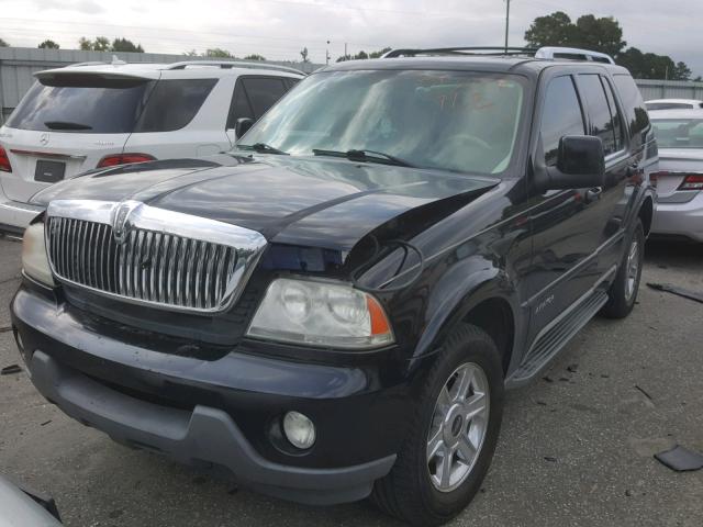 5LMEU68H75ZJ18307 - 2005 LINCOLN AVIATOR BLACK photo 2