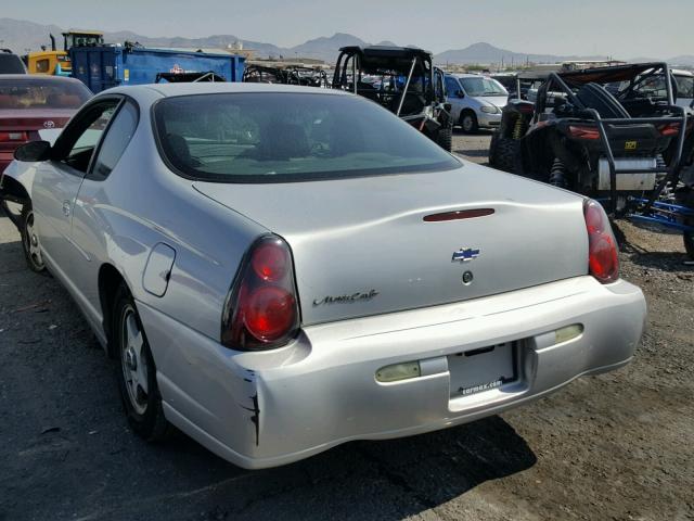 2G1WW12E839421104 - 2003 CHEVROLET MONTE CARL 银色 照片 3