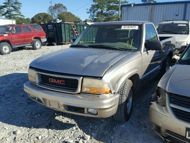 1GTCS1440WK513353 - 1998 GMC SONOMA TAN photo 2