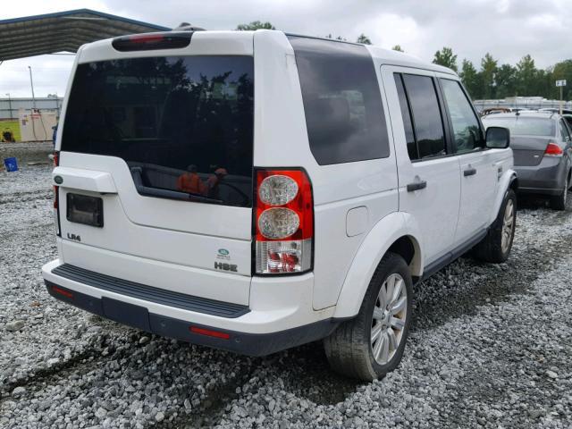 SALAK2D45CA599203 - 2012 LAND ROVER LR4 HSE LU WHITE photo 4