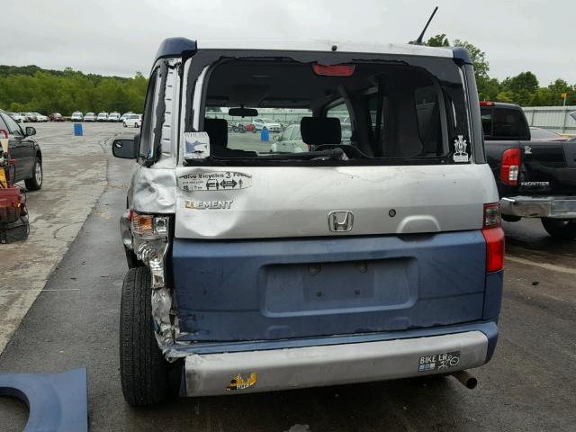 5J6YH18386L011135 - 2006 HONDA ELEMENT LX SILVER photo 9