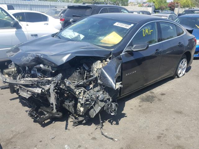 1G1ZB5ST2HF289616 - 2017 CHEVROLET MALIBU LS ნაცრისფერი ფოტო 2