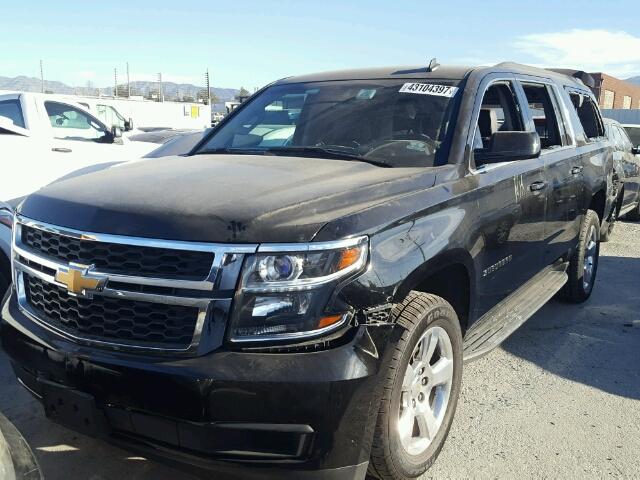 1GNSKJKC6FR225681 - 2015 CHEVROLET SUBURBAN K BLACK photo 2