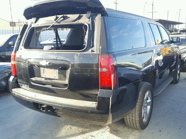 1GNSKJKC6FR225681 - 2015 CHEVROLET SUBURBAN K BLACK photo 4