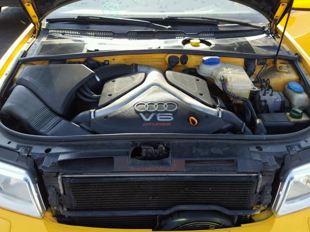 WAUDD68D7YA000578 - 2000 AUDI S4 2.7 QUA YELLOW photo 7