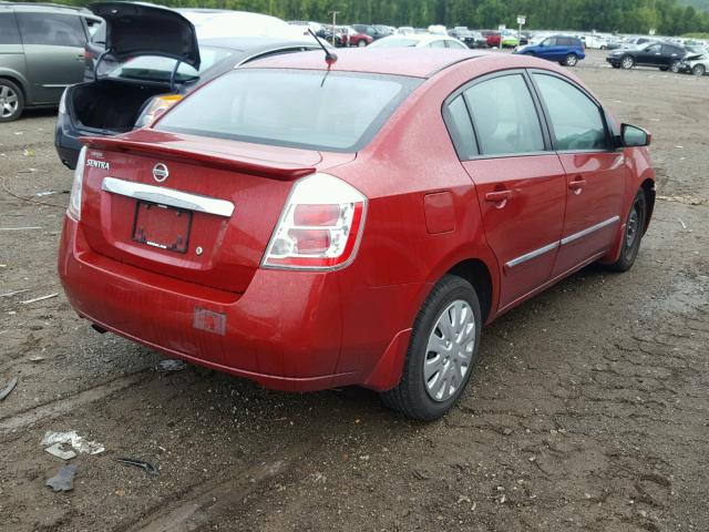 3N1AB6AP3CL780809 - 2012 NISSAN SENTRA 2.0 RED photo 4