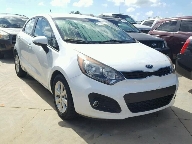 KNADN5A39D6121201 - 2013 KIA RIO WHITE photo 1