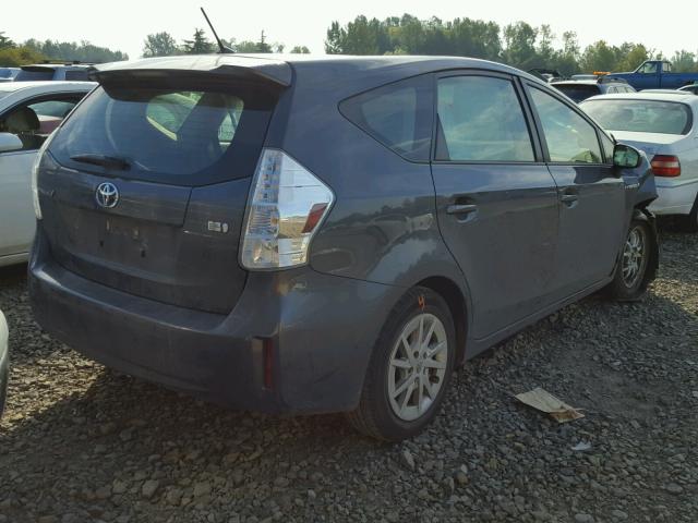 JTDZN3EU2D3278084 - 2013 TOYOTA PRIUS V GRAY photo 4