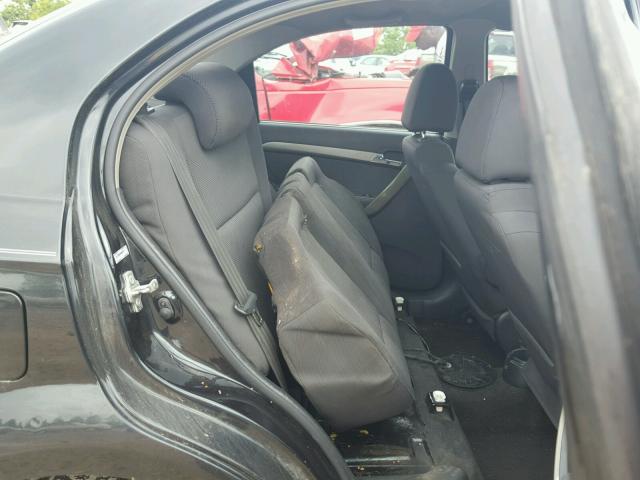 KL1TD56E39B620710 - 2009 CHEVROLET AVEO LS BLACK photo 6