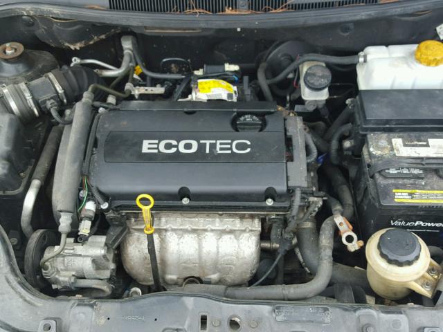 KL1TD56E39B620710 - 2009 CHEVROLET AVEO LS BLACK photo 7