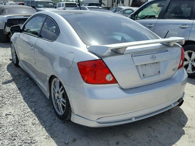 JTKDE177770189647 - 2007 TOYOTA SCION TC SILVER photo 3