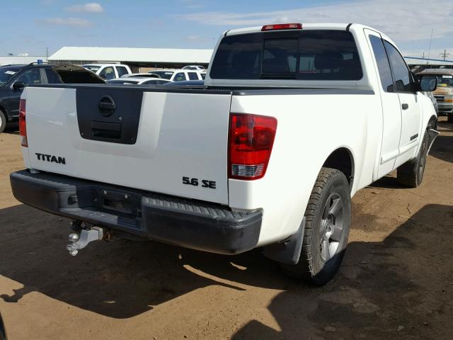 1N6AA06BX5N500037 - 2005 NISSAN TITAN XE WHITE photo 4