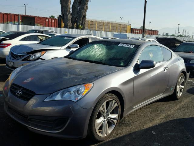 KMHHT6KD4BU065146 - 2011 HYUNDAI GENESIS CO GRAY photo 2