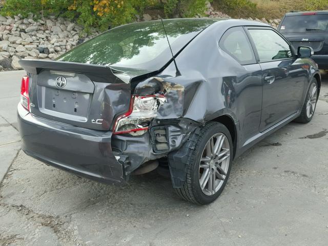 JTKJF5C76D3049418 - 2013 SCION TC GRAY photo 4