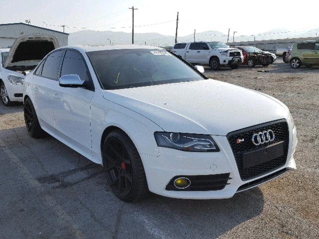 WAUBGAFL8CA002733 - 2012 AUDI S4 PREMIUM WHITE photo 1