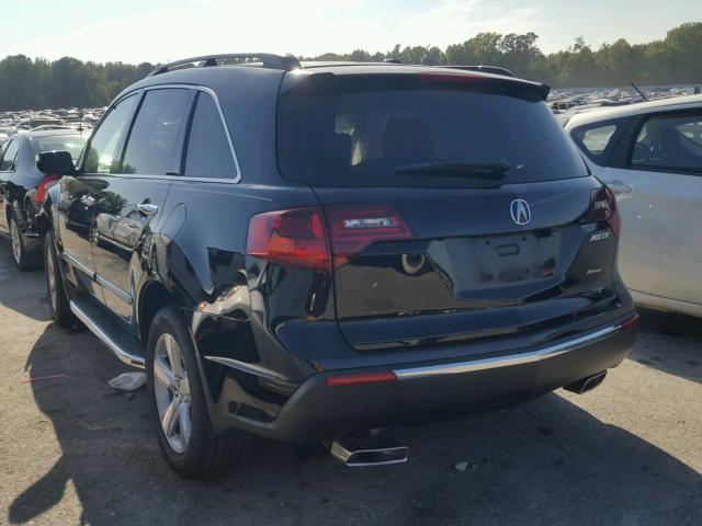 2HNYD2H3XDH503256 - 2013 ACURA MDX BLACK photo 3