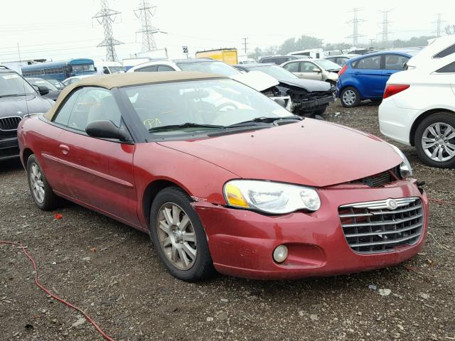 1C3EL75R74N141660 - 2004 CHRYSLER SEBRING RED photo 1