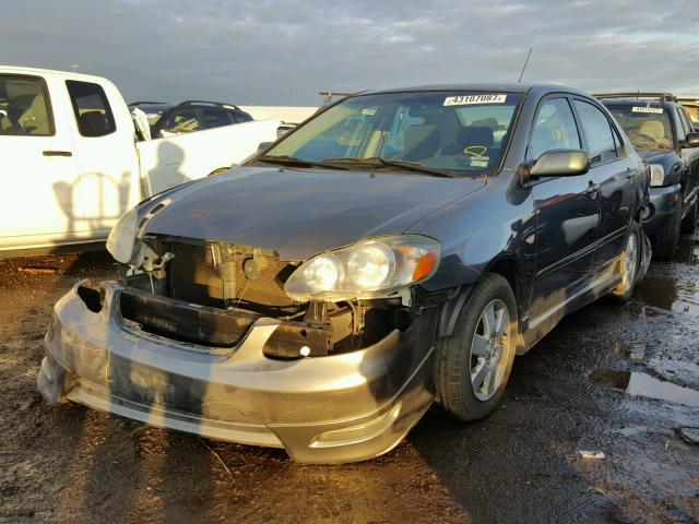 1NXBR32E66Z678256 - 2006 TOYOTA COROLLA GRAY photo 2