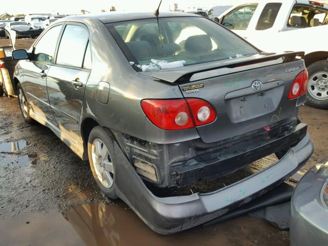 1NXBR32E66Z678256 - 2006 TOYOTA COROLLA GRAY photo 3