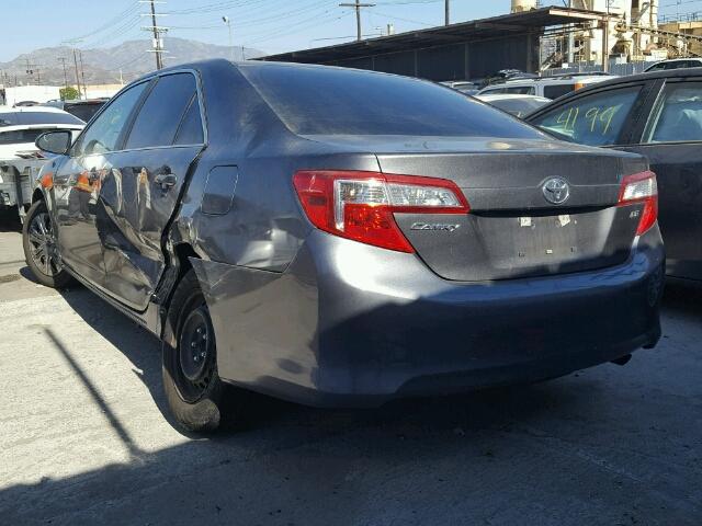 4T4BF1FK3DR294516 - 2013 TOYOTA CAMRY L GRAY photo 3