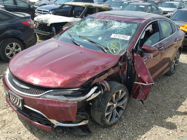 1C3CCCCG4FN673212 - 2015 CHRYSLER 200 C MAROON photo 9