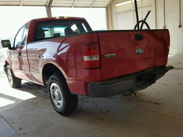 1FTRF12206NB74737 - 2006 FORD F150 RED photo 3