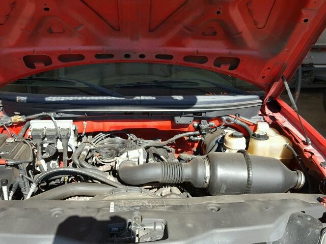 1FTRF12206NB74737 - 2006 FORD F150 RED photo 7